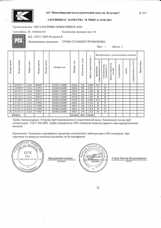Труба профильная 30х20x2,0 Ст3пс 6000