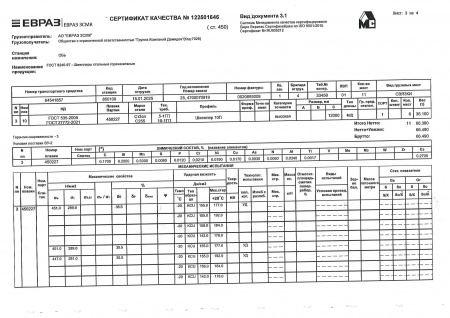 Швеллер г/к 10П 12000 Ст3 сп/пс 